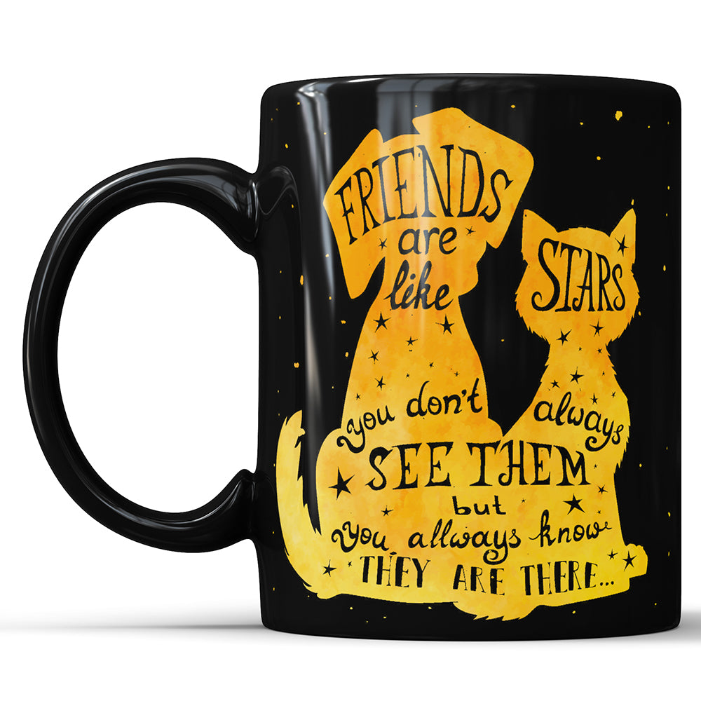 Friends Are Like Stars – Zitat-Tasse, perfektes Geschenk für die beste Freundin