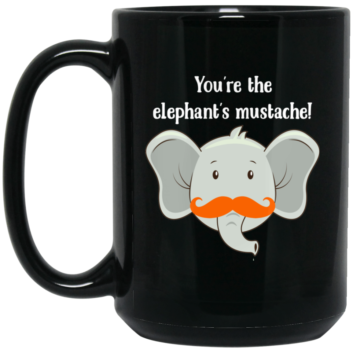 Brezo Blanton 15 oz. Taza negra