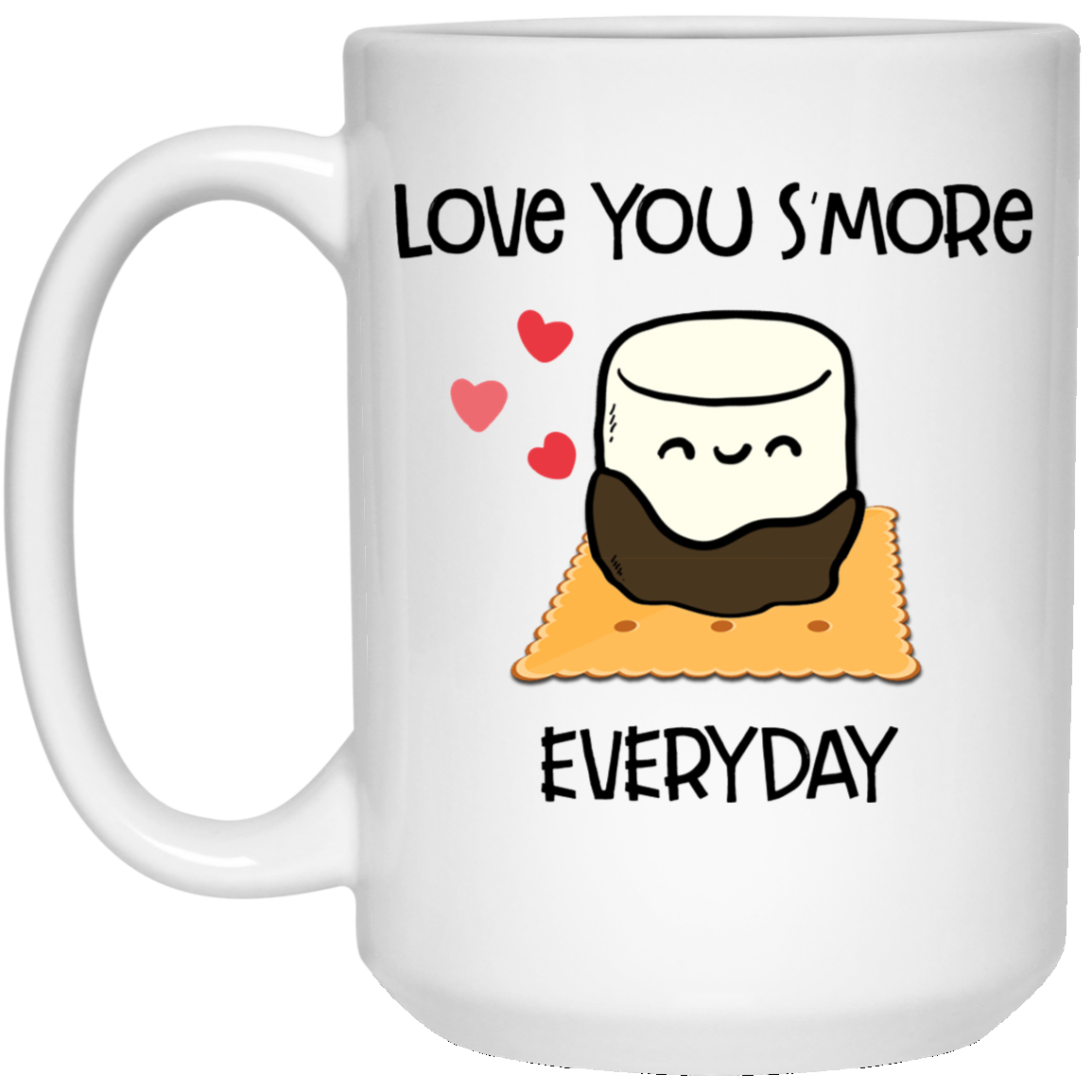I Love You S'more 15 oz. Weiße Tasse
