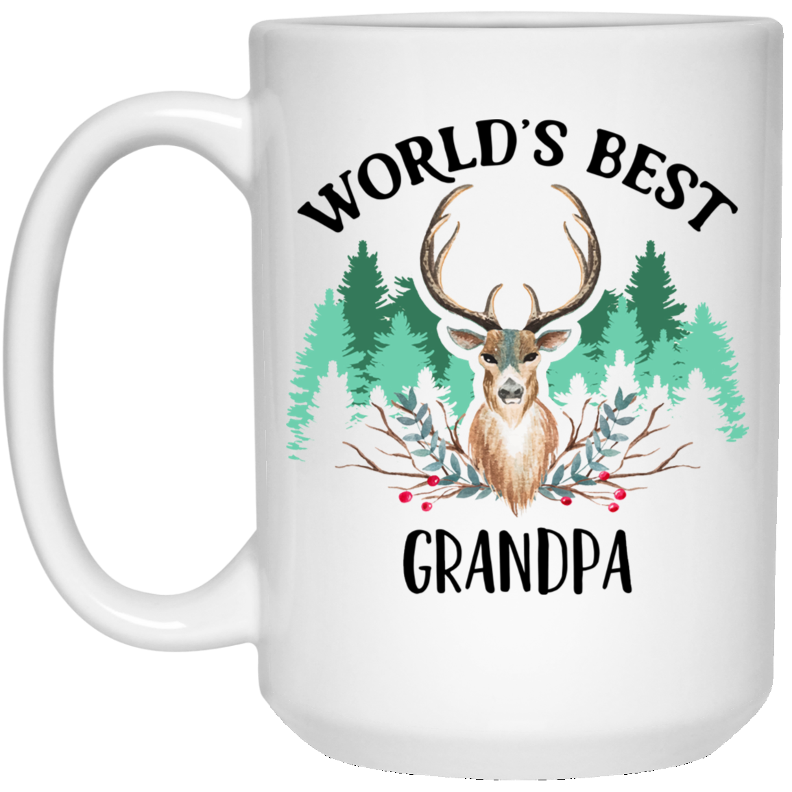 El mejor abuelo del mundo 15 oz. Taza blanca