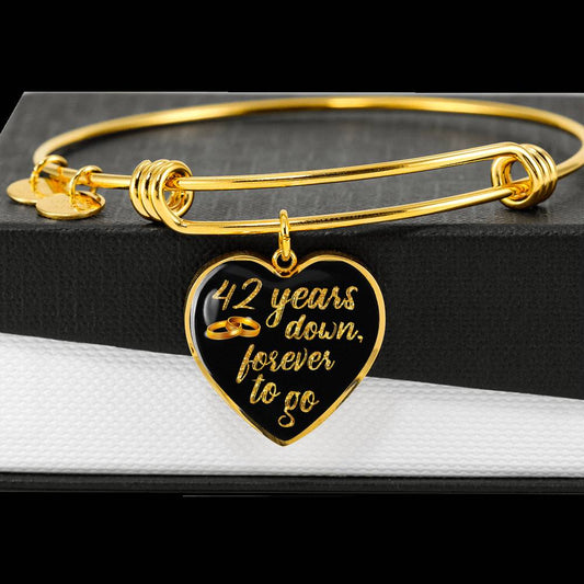 42nd Year Anniversary Bracelet Gold