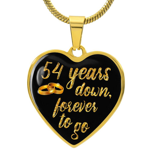 54th Year Anniversary Necklace - Gold