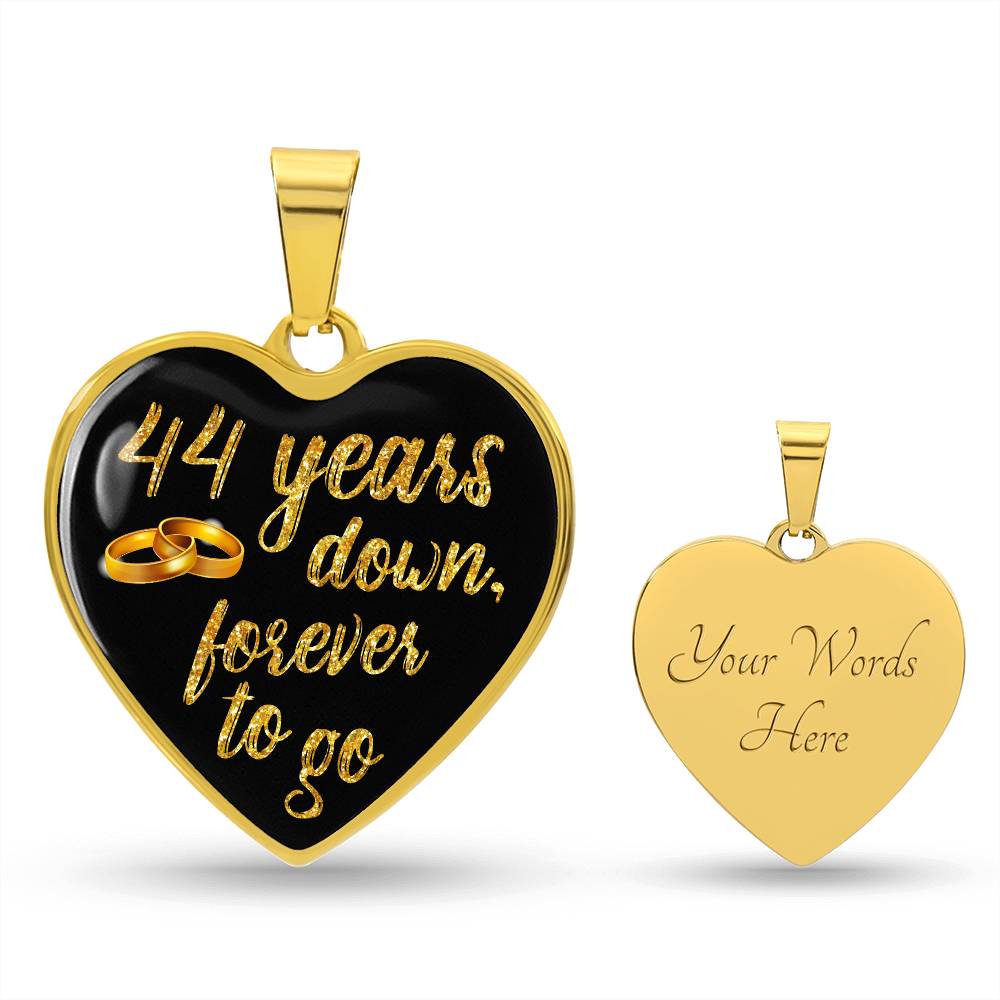 44th Anniversary Necklace Gold