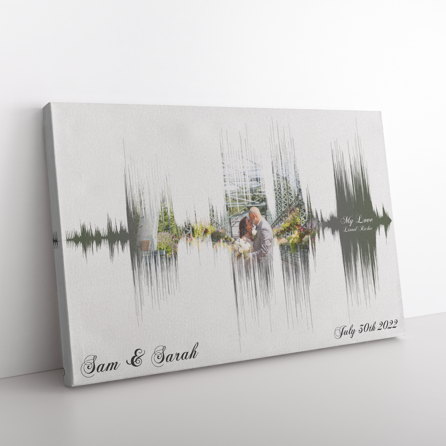 Photo Sound Wave Song Print Personalised Canvas