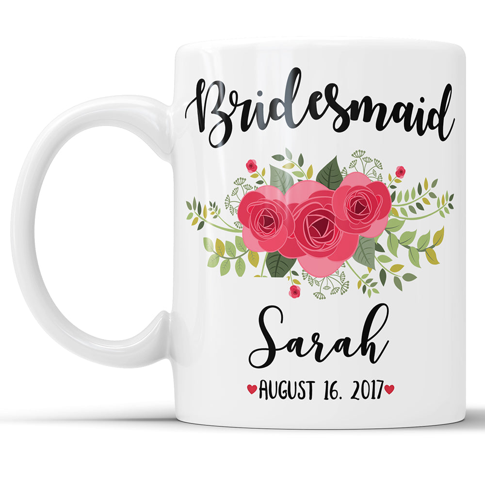 Custom Bridesmaid Coffee Mugs