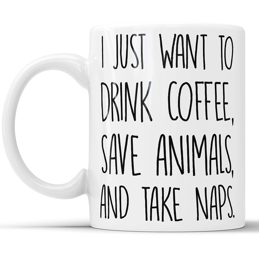 Solo quiero tomar café, salvar animales y tomar siestas.