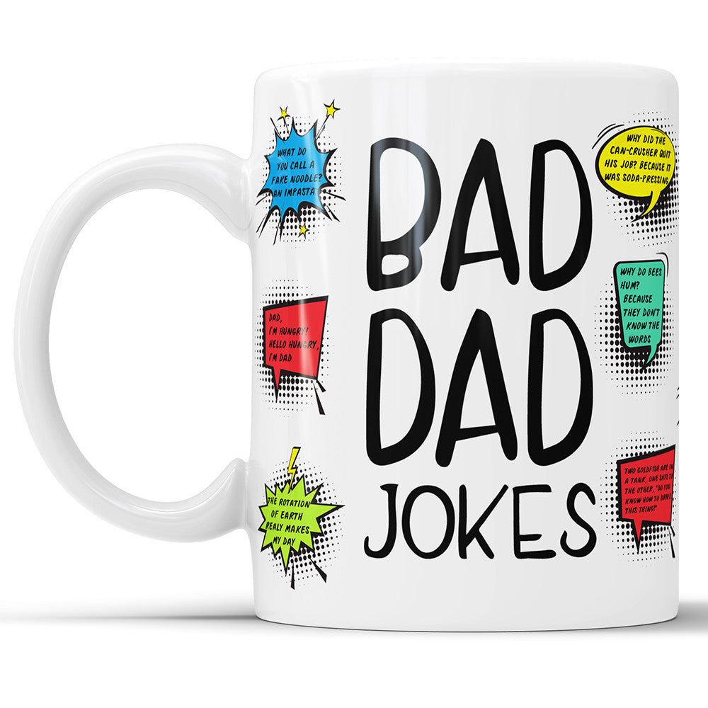 Bad Dad Jokes – Lustige Kaffeetasse für Papa
