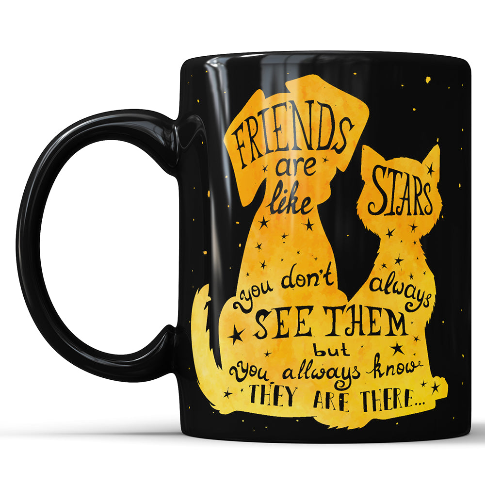 Friends Are Like Stars - Quote Mug Perfect Gift For Best Friend