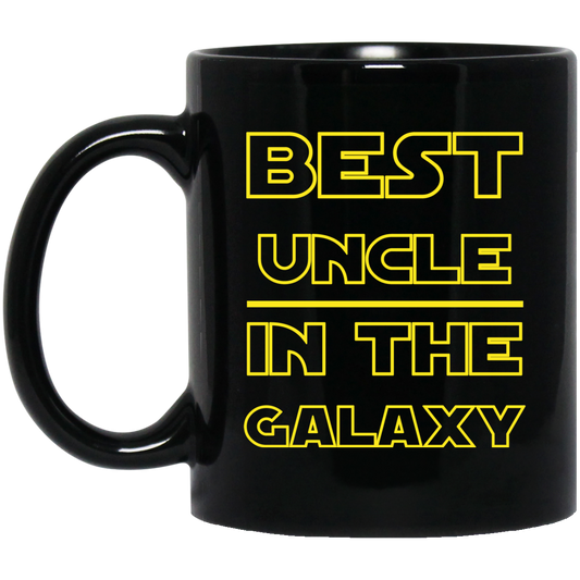 Best Uncle In The Galaxy 11 oz. Black Mug