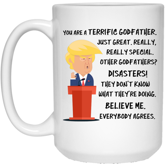 Taza Trump Padrino 15 oz. Taza blanca