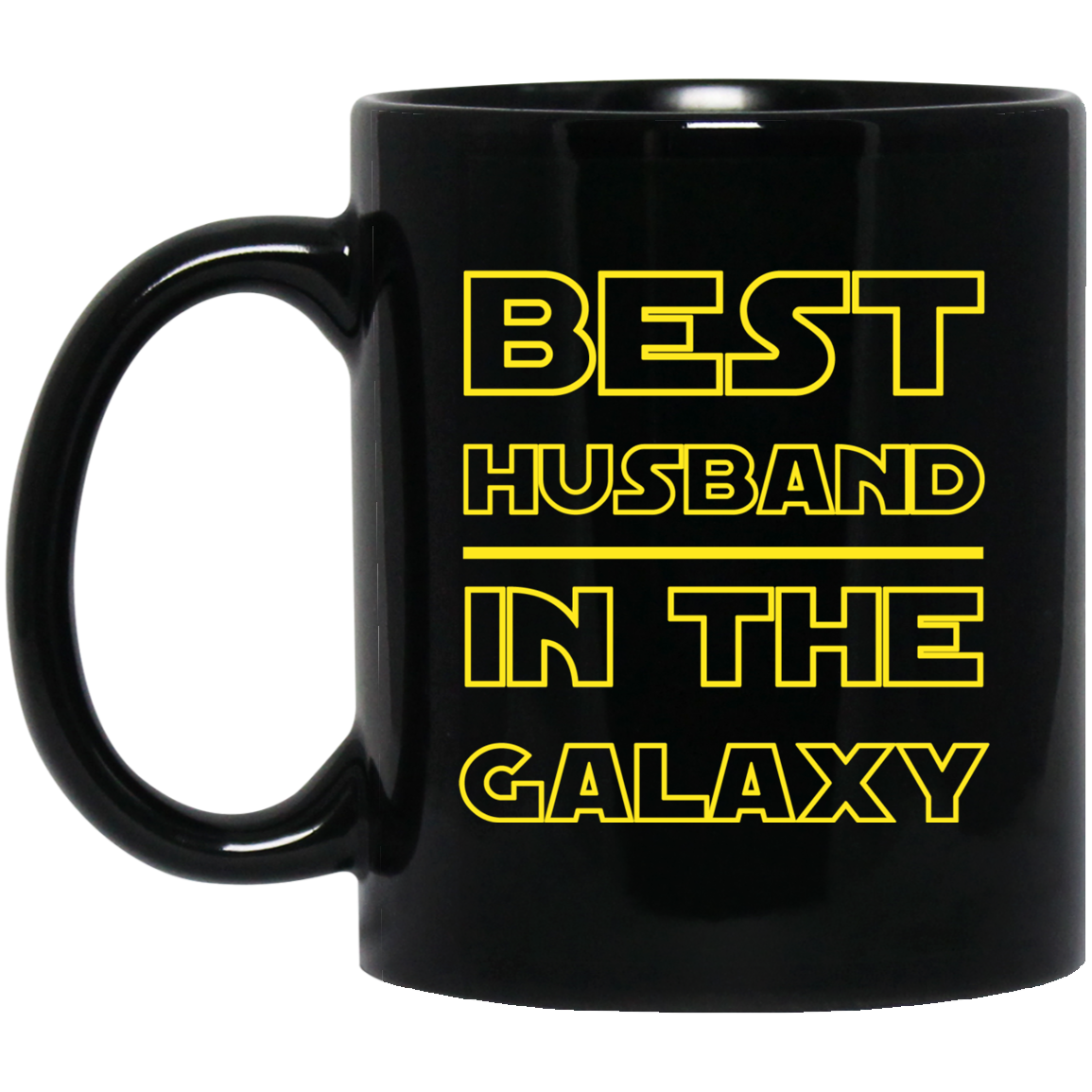 Best Husband In The Galaxy 11 oz. Black Mug