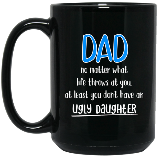 Hija fea 15 oz. Taza negra