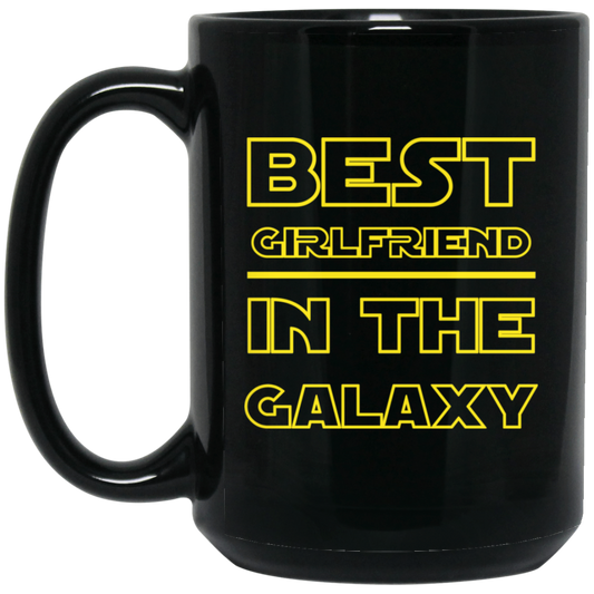 La mejor novia de la galaxia 15 oz. Taza negra