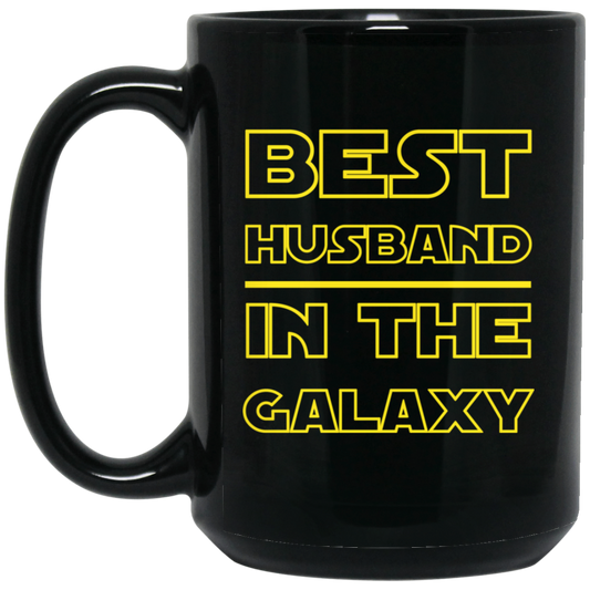 El mejor marido de la galaxia 15 oz. Taza negra