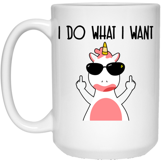 Hago lo que quiero 15 oz. Taza blanca