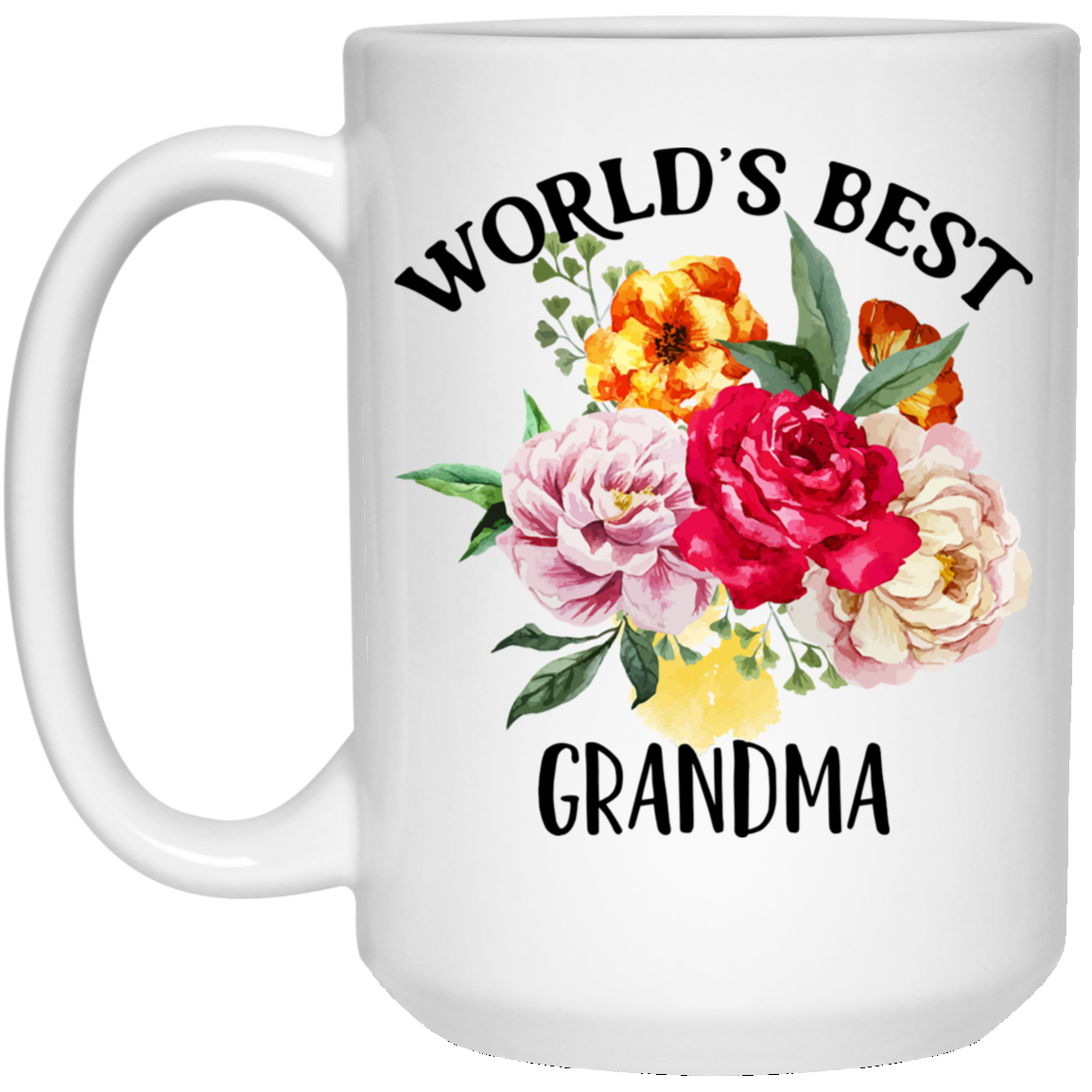 Worlds Best Grandma 15 oz. White Mug