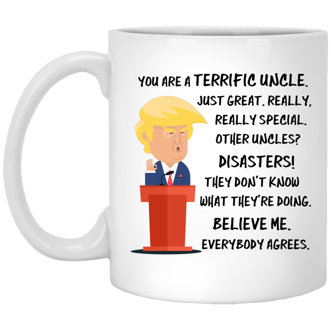 Taza Trump Tío 11 oz. Taza blanca