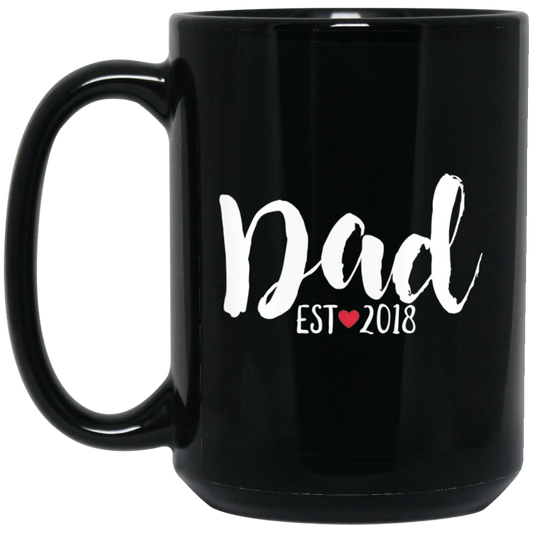 Papá 2018 15 oz. Taza negra