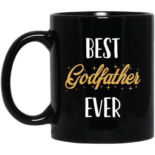 El mejor padrino de todos los tiempos 11 oz. Taza negra