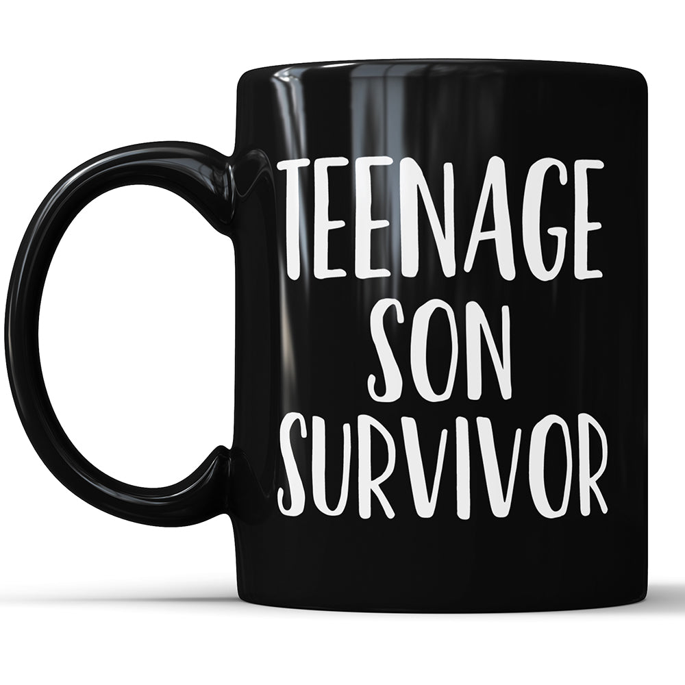 Teenager-Sohn, Überlebender, Schwarz