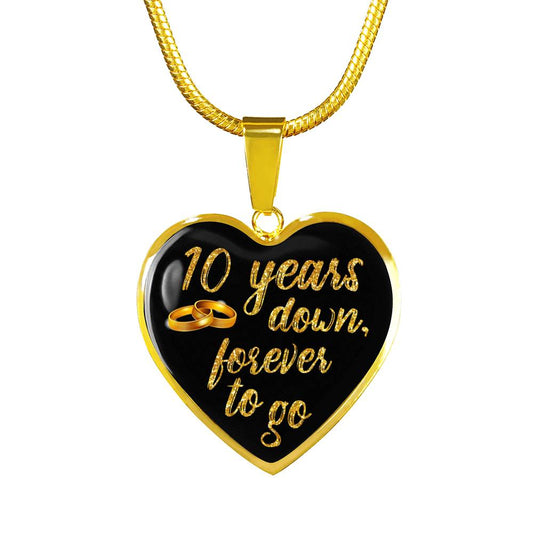 Halskette zum 10-jährigen Jubiläum in Gold