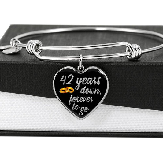 42nd Anniversary Bracelet Silver