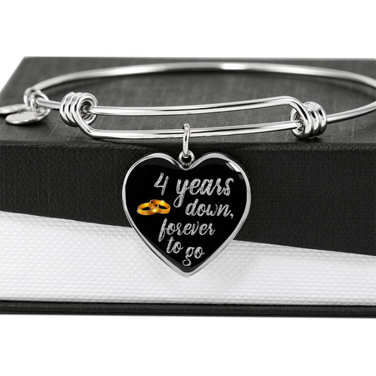 4th Anniversary Bracelet Silver