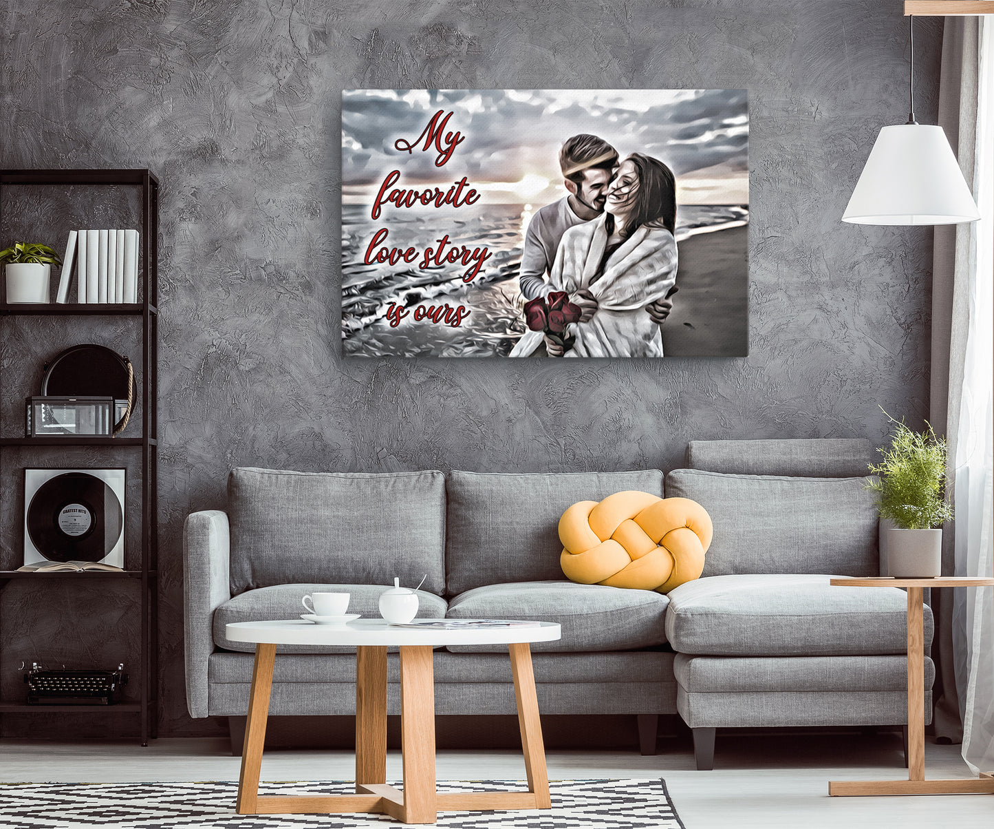 Personalized Canvas Photo Print in Artistic Style